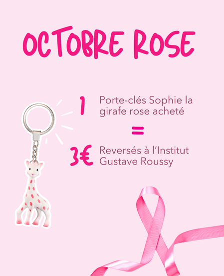 Sophie la girafe x Octobre Rose